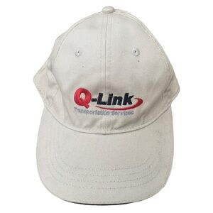 💛 Q-Link Transportation Services Adjustable Baseball Cap Tan Embroidered Logo